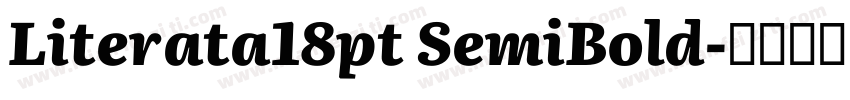Literata18pt SemiBold字体转换